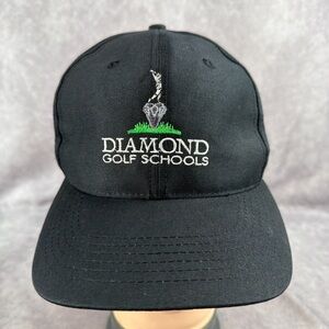 LA Mode Diamond Golf Schools Clubhouse Dad Cap Black Adjustable Hat